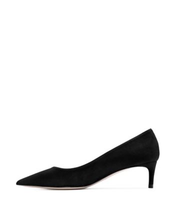 Stuart Weitzman,LEIGH 45,Pump,Suède,Noir