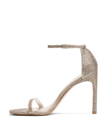 Stuart Weitzman,NUDISTSONG,Sandal,Noir,Platine