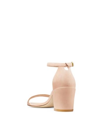 Stuart Weitzman,Simple,Sandal,Suède,Réception De Mariage,Invitée,Rose blush poudre,Back View