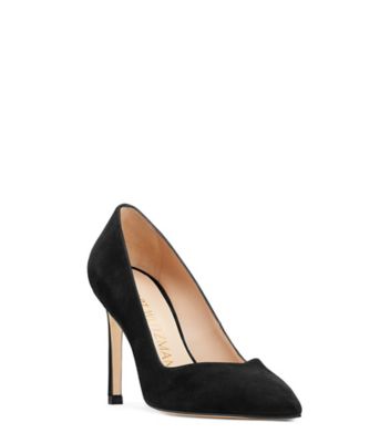 Stuart Weitzman,ANNY,Pump,Fines paillettes,Or platino