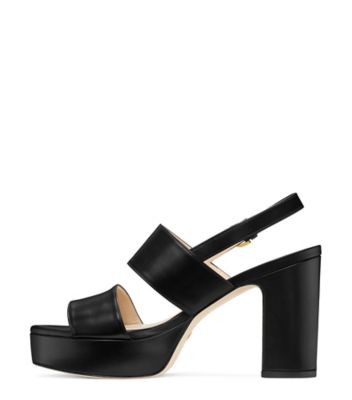 Stuart Weitzman,ONO,Sandal,Cuir,Noir