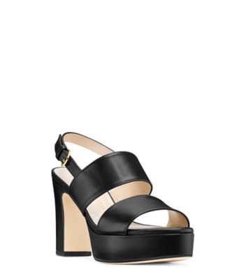 Stuart Weitzman,ONO,Sandal,Cuir,Noir