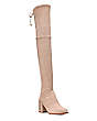 Stuart Weitzman,Tieland,Boot,Stretch suede,Taupe,Side View