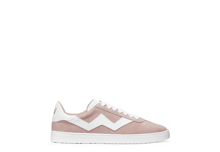 Stuart Weitzman,Daryl Sneaker,Sneaker,Suede,Dolce Taupe,Front View