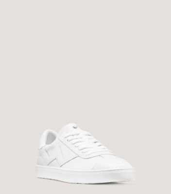 Stuart Weitzman,DARYL SNEAKER,Sneaker,Nappa Leather,White,Side View