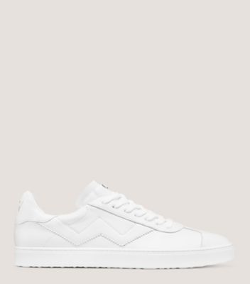 Stuart Weitzman,DARYL SNEAKER,Sneaker,Nappa Leather,White,Front View