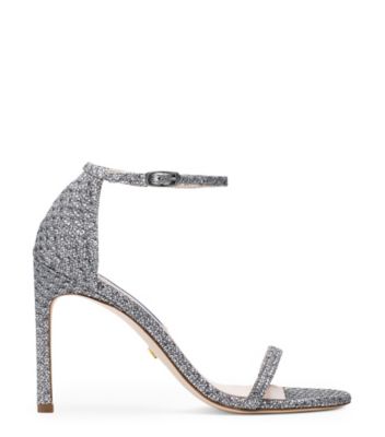 Stuart Weitzman,NUDISTSONG,Sandal,Nuits étoilées noir,Argent