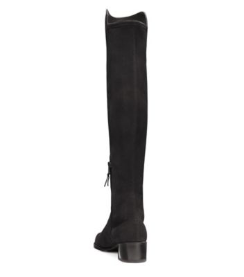 Stuart Weitzman,ALLSERVE CITY BOOT,Black,Back View