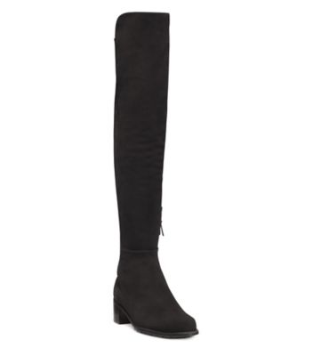 Stuart Weitzman,ALLSERVE CITY BOOT,Black,Side View