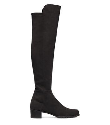 Stuart Weitzman,ALLSERVE CITY BOOT,Black,Front View