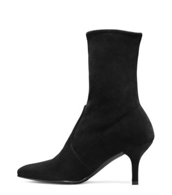 Stuart Weitzman,CLING BOOTIE,Boot,Suede,Black