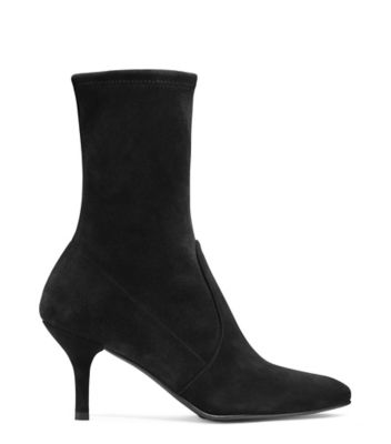 Stuart Weitzman,BOTTINE CLING,Boot,Suède,Noir