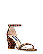 Stuart Weitzman,NEARLYNUDE,Sandal,Cheetah suede,Cappuccino,Side View
