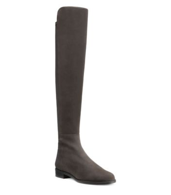 Stuart Weitzman,5050 BOOT,Suede,Leather,Rubber,Boots,Mixed Media,Traction,Casual,,Side View