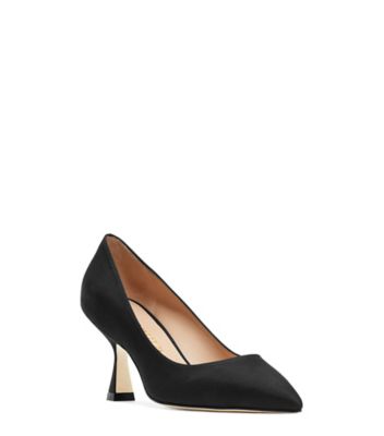 Stuart Weitzman,MINDEE 75,Pump,Cuir métallique,Argent