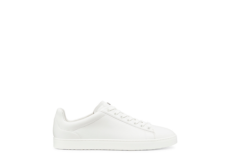 Stuart Weitzman,Livvy Sneaker,Flat,Leather,White,Front View