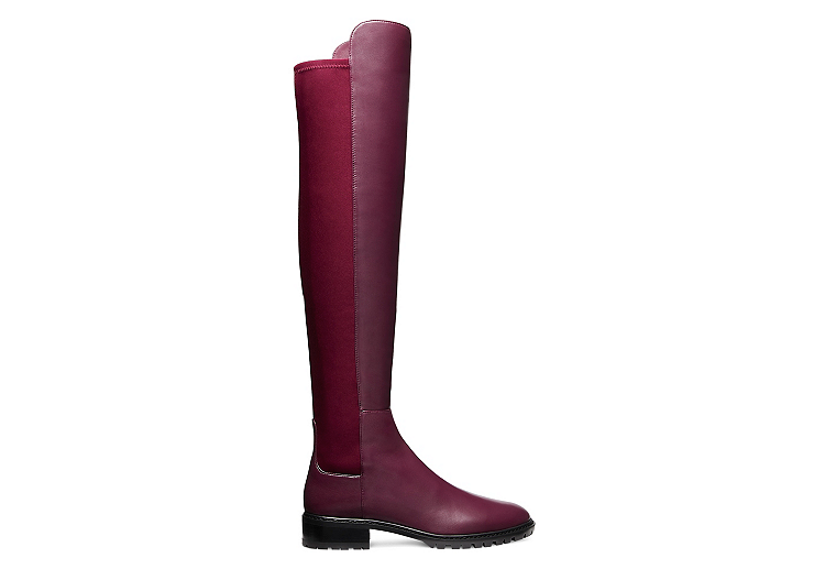 Stuart Weitzman,City Boot,Boot,Nappa leather,Cranberry,Front View