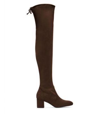 Stuart Weitzman,GENNA 60 CITY BOOT,Brown,Front View