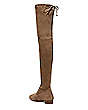 Stuart Weitzman,Genna 25 City Boot,Boot,Stretch suede,Taupe,Back View
