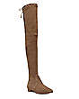 Stuart Weitzman,Genna 25 City Boot,Boot,Stretch suede,Taupe,Side View