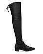 Stuart Weitzman,Genna 25 City Boot,Boot,Stretch Nappa Leather,Black,Front View