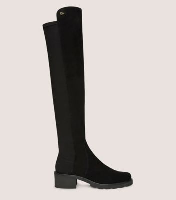 Stuart Weitzman,Alina,Boot,Suede,Black