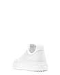 Stuart Weitzman,Ryan Low-Top Sneaker,Sneaker,Action leather,White & Clear,Back View