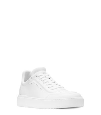 Stuart Weitzman,Ryan Low-Top Sneaker,Sneaker,Action leather,White & Clear,Side View