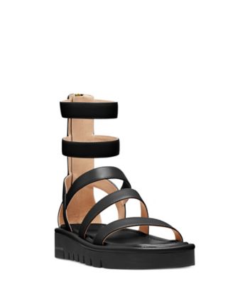 Stuart Weitzman,SANDALE GALA LIFT,Sandal,Cuir,Noir,Side View