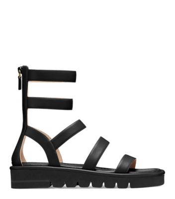 Stuart Weitzman,SANDALE GALA LIFT,Sandal,Cuir,Noir,Front View