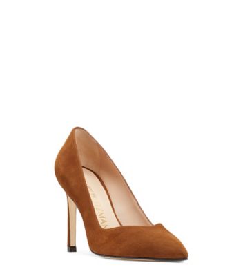 Stuart Weitzman,Anny,Pump,Suède,Brun café