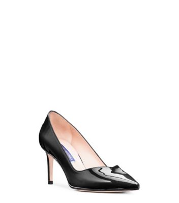 Stuart Weitzman,Anny 70,Pump,Cuir verni,Noir,Side View