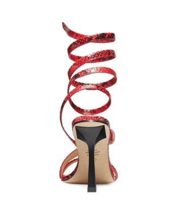 BEATRIX 100 WRAP SANDAL, Lipstick Red & Black, Product