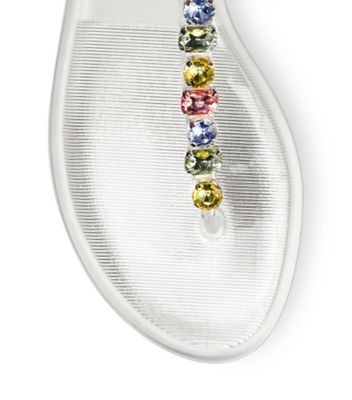 Stuart Weitzman,JAIDE GEM JELLY SANDAL,,top down View