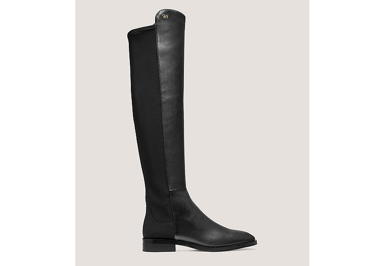 Stuart Weitzman,Keelan City Boot,Boot,Nappa leather,Black,Front View