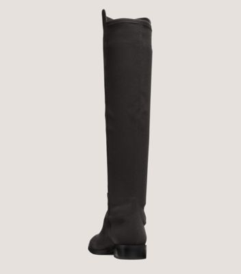 Stuart Weitzman,Botte Keelan City,Boot,Suède,Noir,Back View