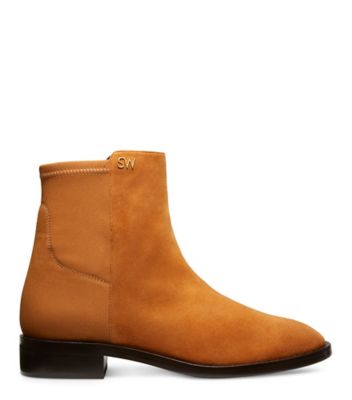 Stuart Weitzman,Kye City Bootie,Bootie,Suede,Almond