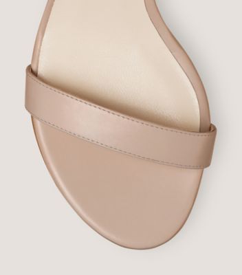 Stuart Weitzman,NEARLYNUDE,Leather,Sandals,Traction,Day Party,Beige,top down View
