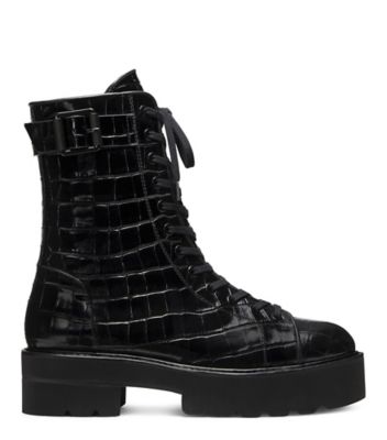 Stuart Weitzman,RYDER ULTRALIFT PLATFORM BOOTIE,,Front View