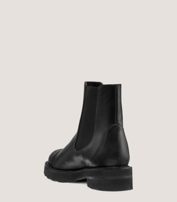 Stuart Weitzman,Bottine Frankie Lift,Bootie,Cuir,Noir,Back View