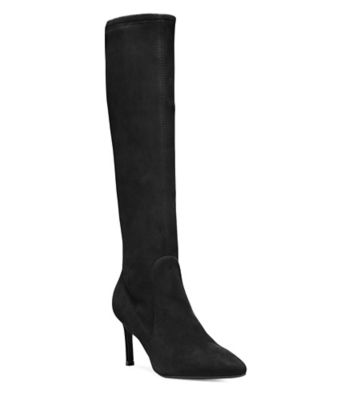 Stuart Weitzman,WANESSA 75,Suède extensible,Noir