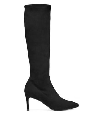 Stuart Weitzman,WANESSA 75,Suède extensible,Noir