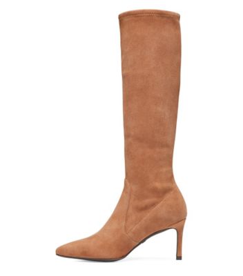 Stuart Weitzman,WANESSA 75,Suède extensible,Cappuccino