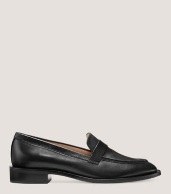 Almond Toe Penny Loafer in Black, Women's Shoes