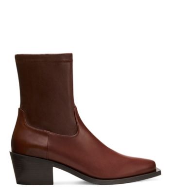 MILEY WESTERN BOOTIE, Mahogany brown, Product