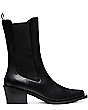 Stuart Weitzman,Miley Western Boot,Boot,Smooth Leather,Black,Front View