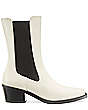 Stuart Weitzman,Miley Western Boot,Boot,Smooth Leather,Oat,Front View