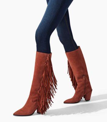 Stuart weitzman shop fringe boots