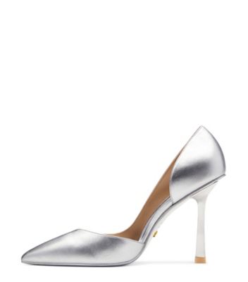 ANNY X HEEL 100 PUMP, Silver, Product