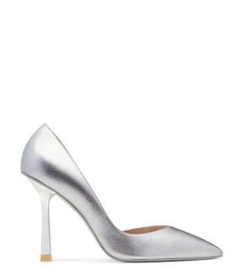 ANNY X HEEL 100 PUMP, Silver, Product